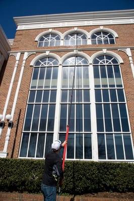 Commercial Building Window Cleaning.