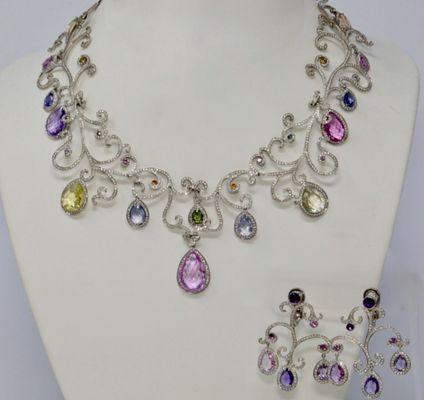 Chopard necklace and earring suite. Stunning!