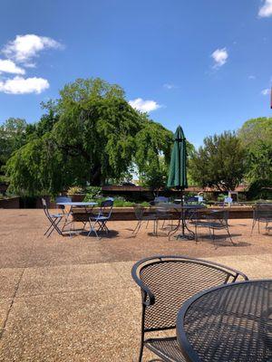 Courtyard attached to the studio