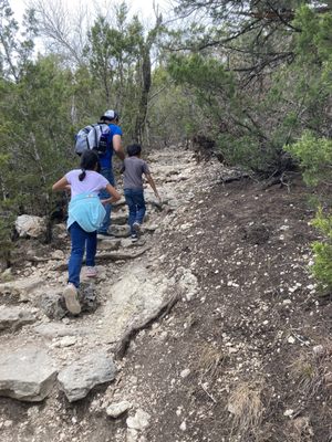 Rocky climb on the trail, not too challenging just a lot of fun.