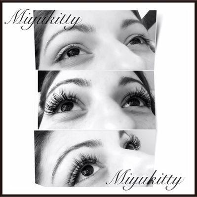 Individual eyelash full set by Miyuki