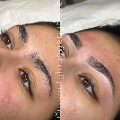 Brow wax and shaped