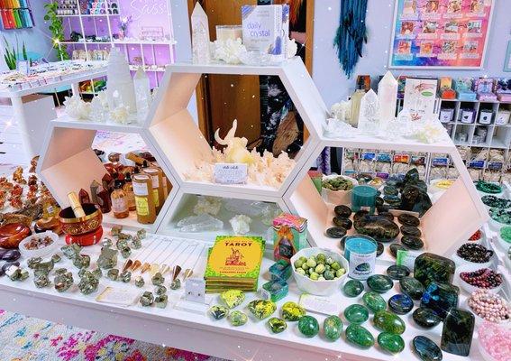 Rocks with Sass offers 100+ crystal varieties and metaphysical items in store located in Westerville, Ohio and online at RocksWithSass.com