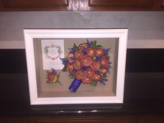 My shadowbox from Forever Flowers