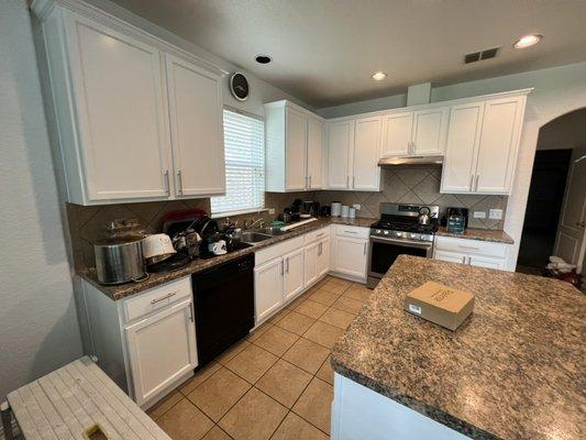 Refinished cabinets!