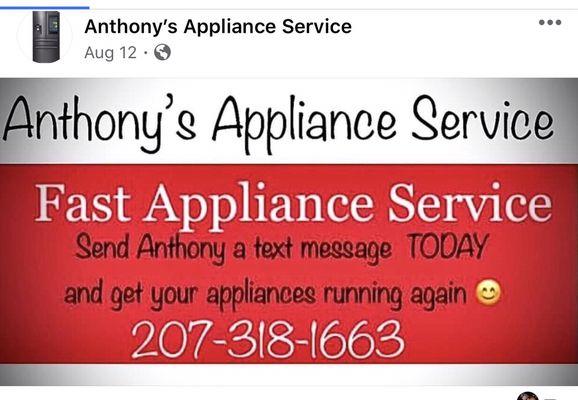 Anthony’s Appliance Service