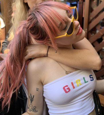 My hair Valerie did for Pride 2019