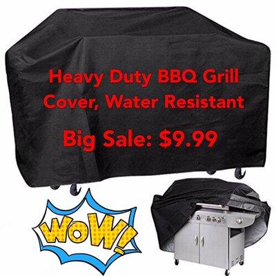 Heavy Duty BBQ Grill Cover on Sale: $9.99