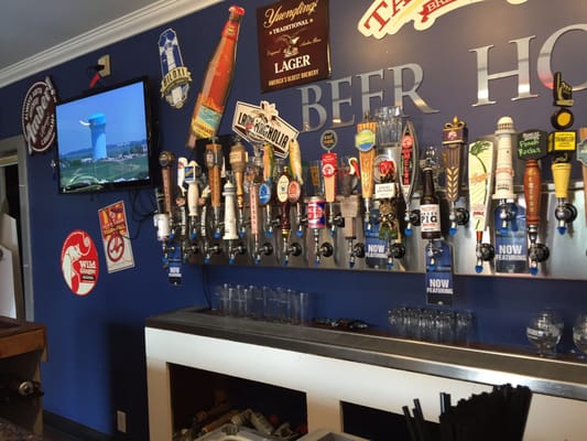 40 plus beers on tap