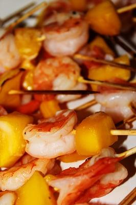 Shrimp and Mango Skewers