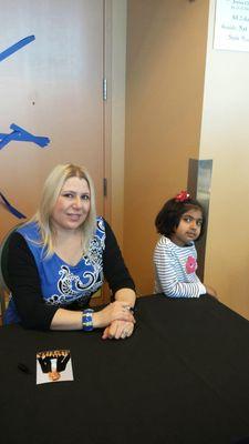 Susan Polgar at NorCal Chess Club with her student Maya Chitor