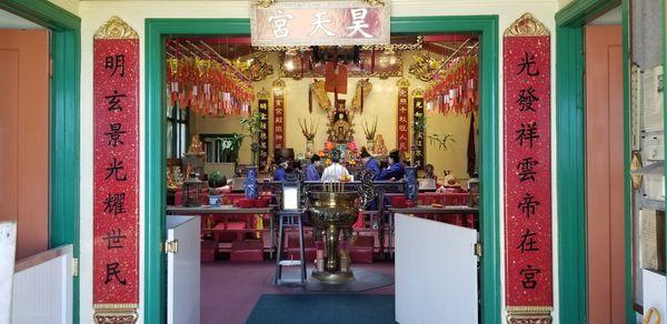 Ceremony from my Grandmother's passing (2021).  Monks and Nuns doing their thing. 
 
 RIP GrandMa/GrandPa