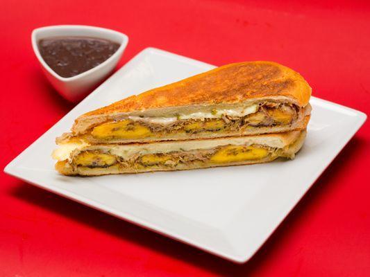 "NEW ITEM" Oh So Sweet Cuban Sandwich with Aunt Olga's Black Beans