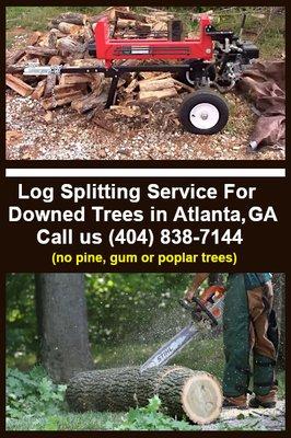 atlanta log splitting services