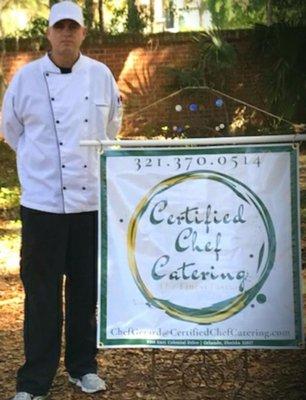 It was such a beautiful day and amazing event we had to get a picture of our Executive Chef! Rock on Chef Gerard!