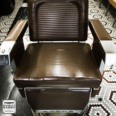 One of the Classic Kochs BarberChairs waiting for you at Otto's Barbershop Brenham,TX.