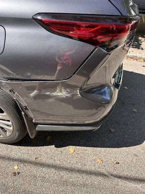 Damage from accident