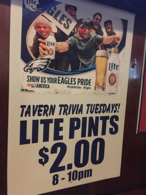 Trivia Night Pints $2