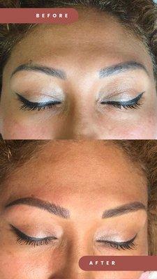 brow color correction, powder brows, micropigmentation