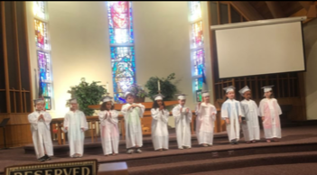 End of the year program and graduation for our pre-K!