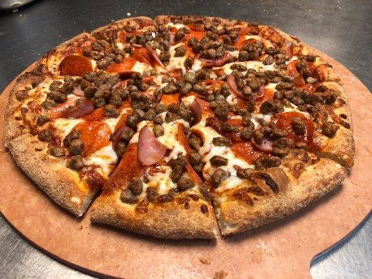 Large Hand Tossed 6-Meat Pizza