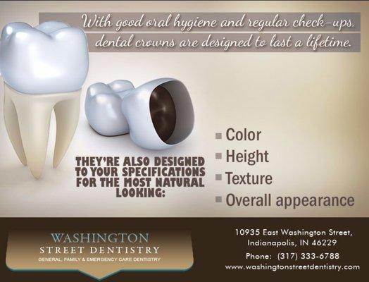 Dental Crowns Indianapolis - Washington Street Dentistry