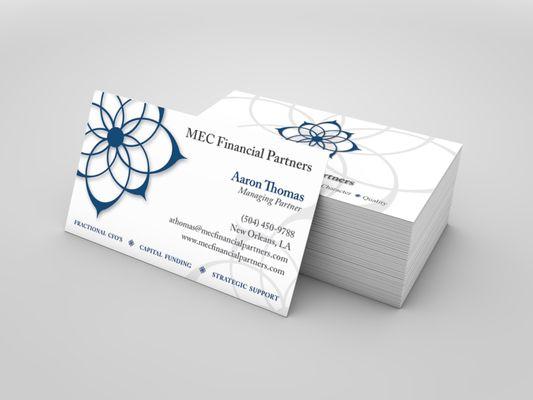 MEC Financial Partners Business Card Design