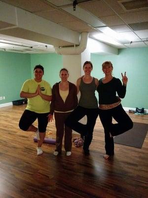 3 of our very first students and instructor DeAnna (she's the one on the right)