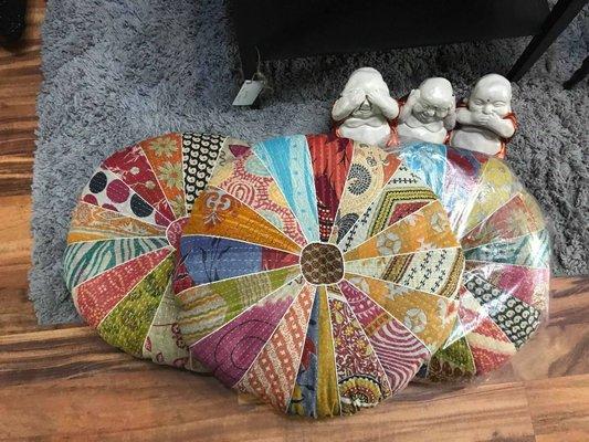 Meditation pillows from India