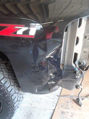 2007 Silverado left rear quarter before