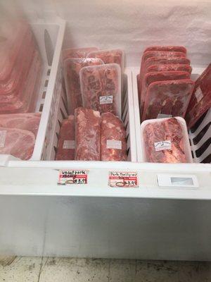 Frozen meat prices