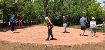 Walking the Plymouth labyrinth