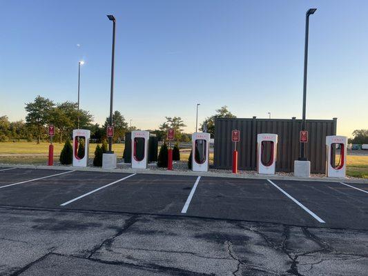 Tesla superchargers