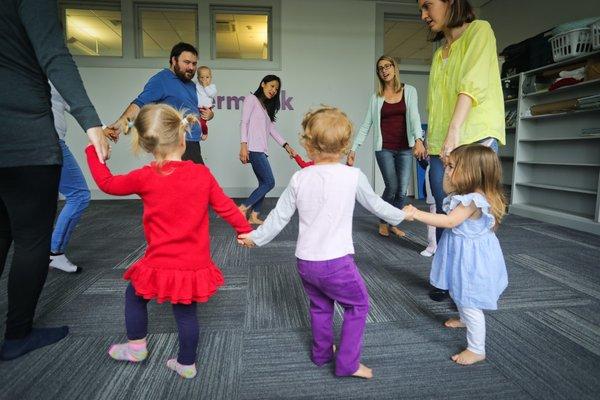 No terrible two's here! Our Level 2 classes encourage older toddlers to initiate their own ideas and explore their creativity.