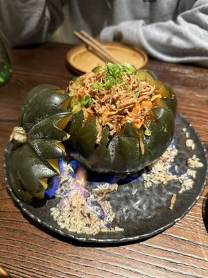 Flaming kabocha squash mapo tofu - delicious!!