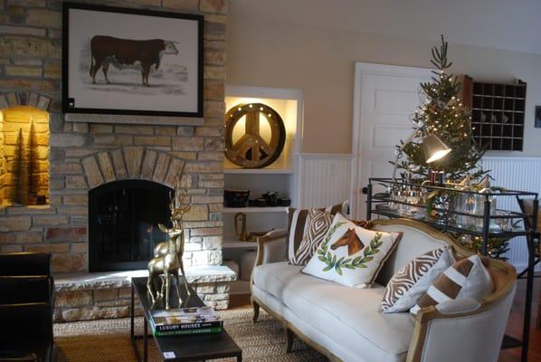 The ALgrim Family Living Room - decorated by 610 Home.