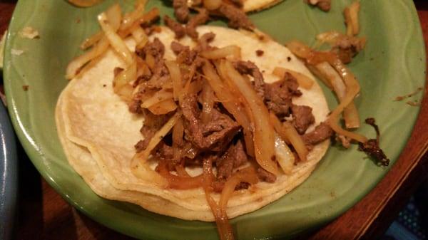 Tacos Asada, great flavor