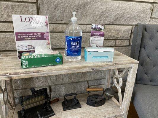 Hand Sanitizer, Gloves, and Masks