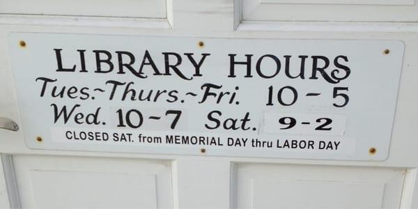 Library Hours