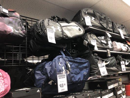 UA duffle bags