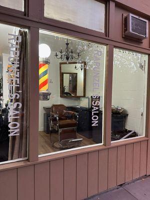 Sandy K's Barbering is now inside Rapunzel's!