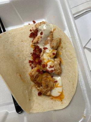 Chicken "bacon" ranch taco...