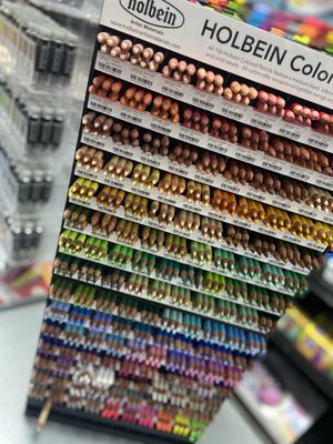 Just in - Holbein Colored Pencils.  150 luscious saturated colors that glide on to your paper