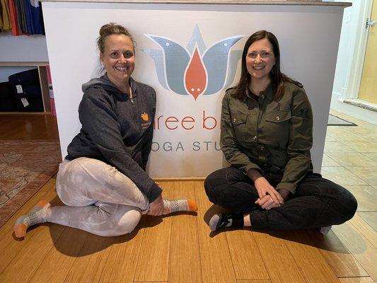 Meet co-owners if three birds yoga studio, sarah and Christina.