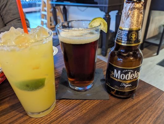 Luna Margarita for $12.99. Negra Modelo for $6.