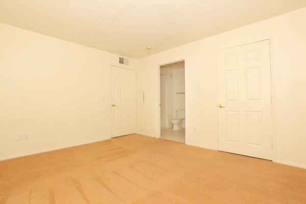 Master bedroom with master bath and walk in closet