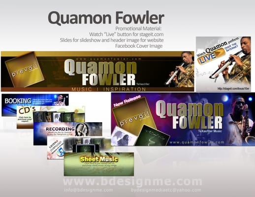 facebook covers, slide show images, banners for Quamon Fowler