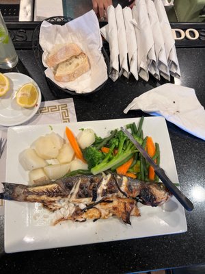 Palm Sunday Dinner--Roasted Branzino