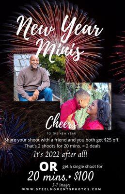 Book your New Year Mini session today.