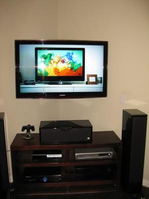 Wall mounted TV